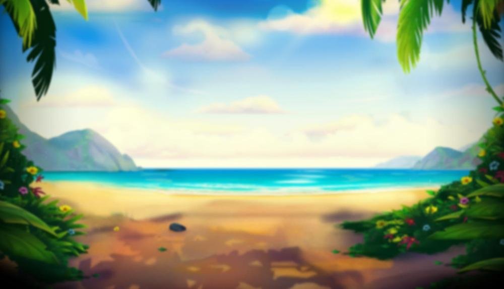 Game Background for Tiki Fruits Totem Frenzy by Redtiger