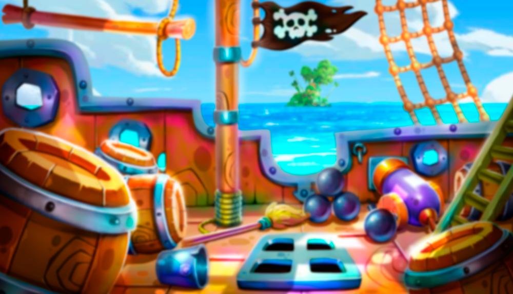 Game Background for Treasure Pirates by ReelPlay