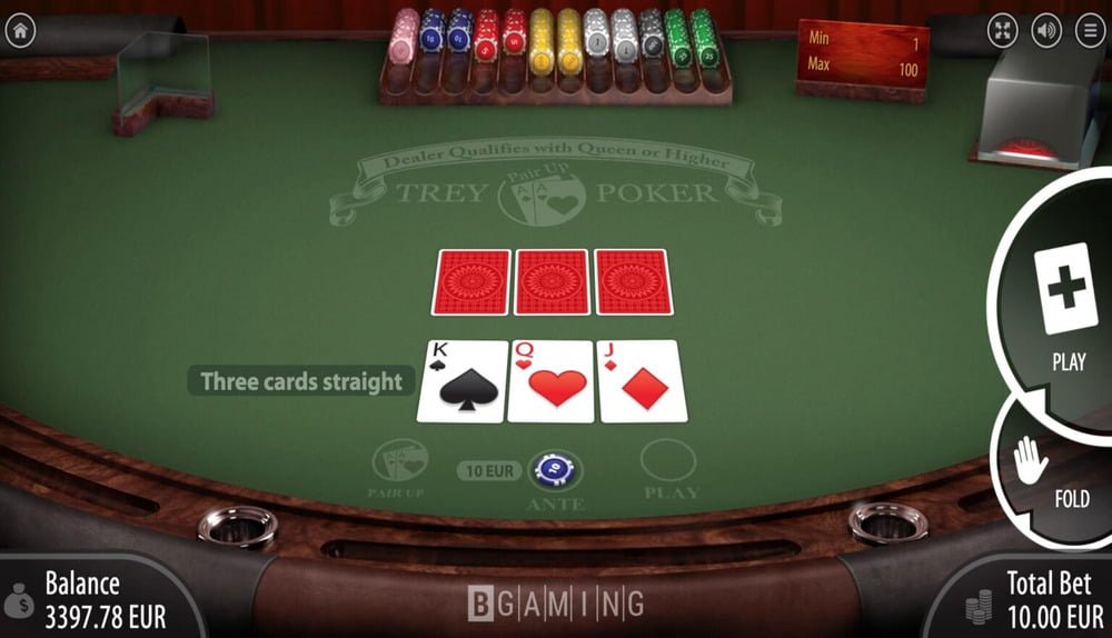 Game Background for Trey Poker by BGaming