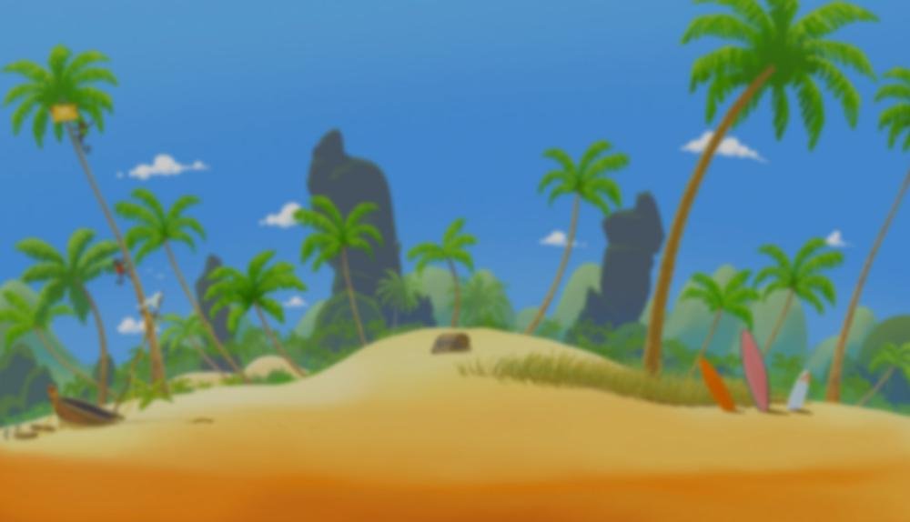 Game Background for Waikiki Heroes by Wearecasino