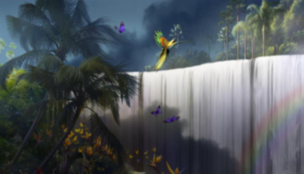 Game Background for White Falls by High5