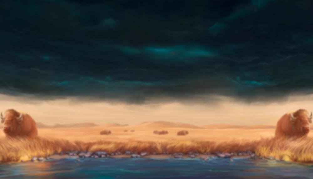 Game Background for Wild Buffalo by NetGame