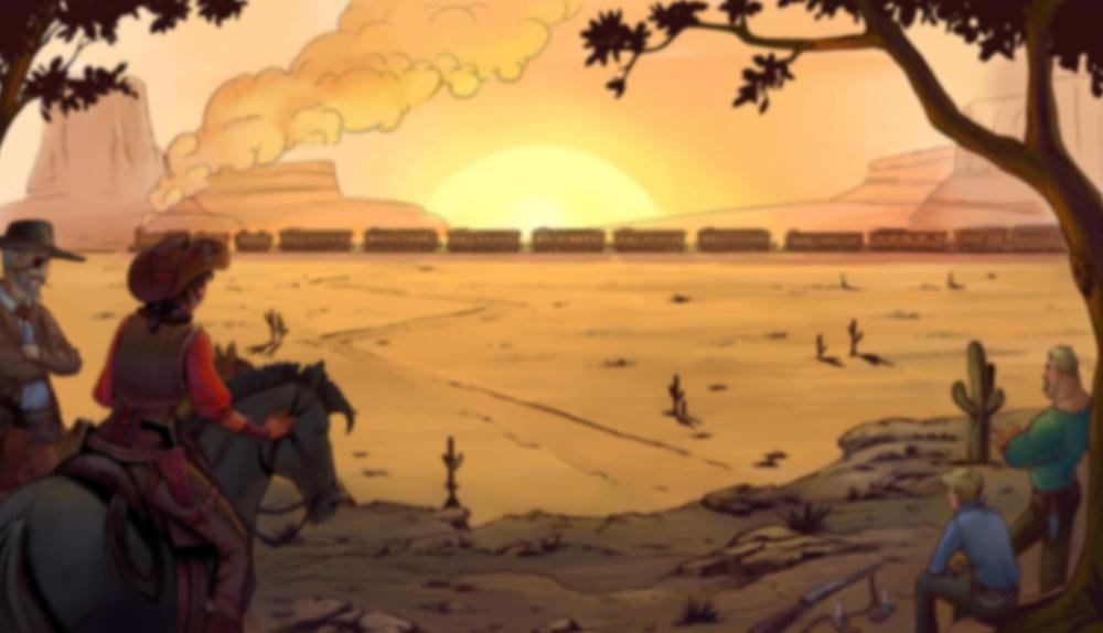 Game Background for Wild Wild West: The Great Train Heist by NetEnt