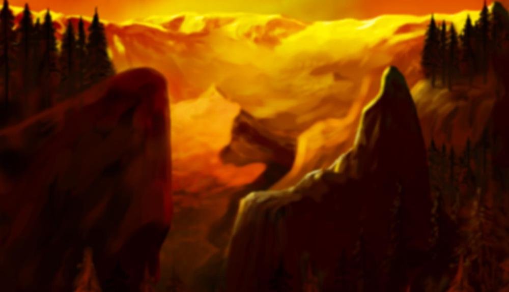 Game Background for Wolf Moon by Amatic