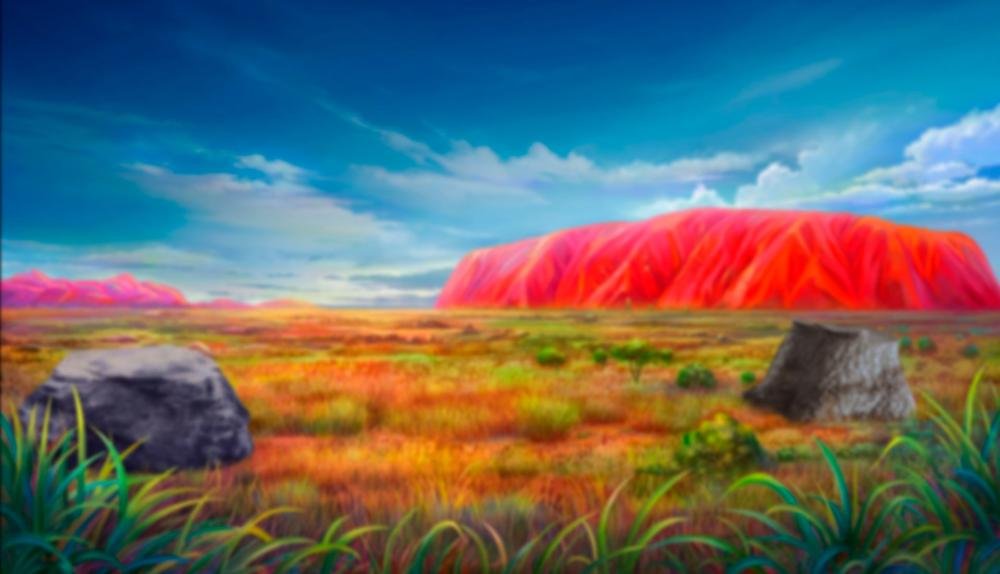 Game Background for Wombaroo by Booming games