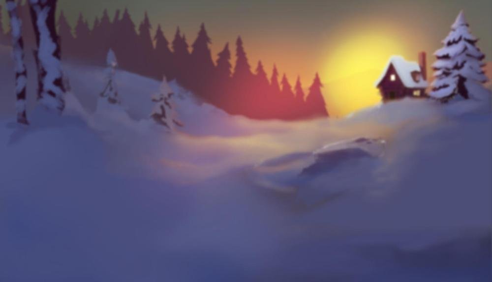 Game Background for Xmas At The Cabin by Lady Luck Games